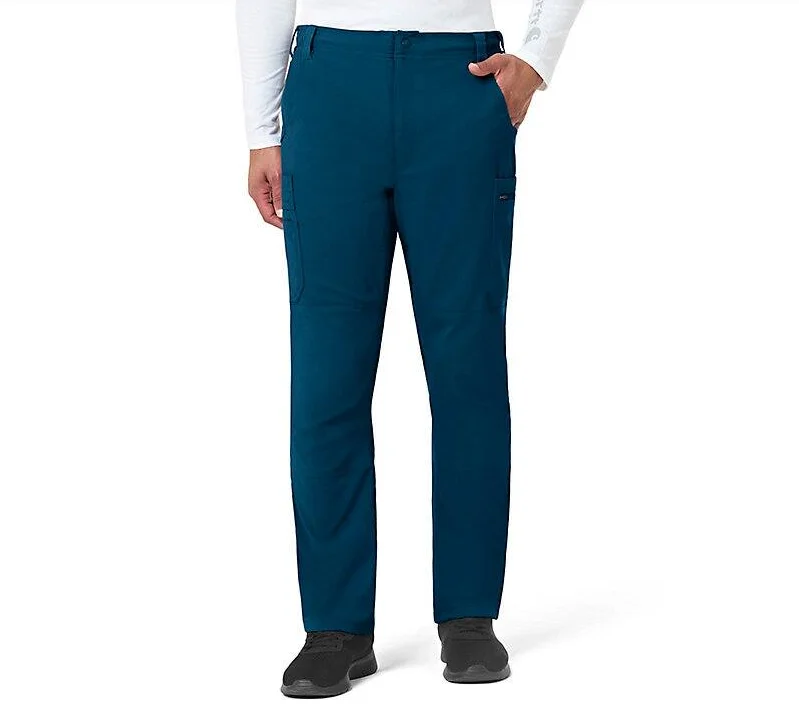 Colorful Summer Shorts for Vibrant Looks-Carhartt Men's Rugged Flex® Peak Cargo Scrub Pant_Caribbean Blue