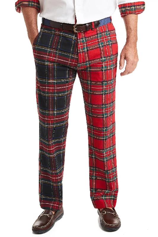 Classic Wide-Leg Pants for Vintage Look-Harbor Pant Stretch Twill Tartan Panel