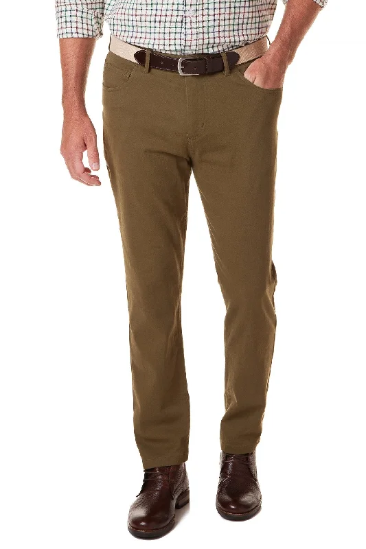 Premium Wool Pants for Cold Weather-Wayfarer 5-Pocket Pant Stretch Twill Olive