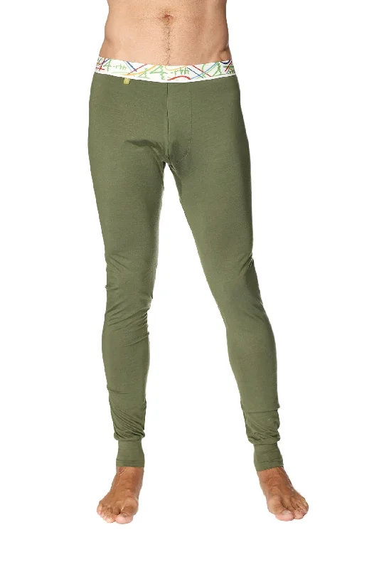 Warm Woolen Trousers for Cold Days-Crosstrain Thermal Yoga Pant (Rainforest Green)