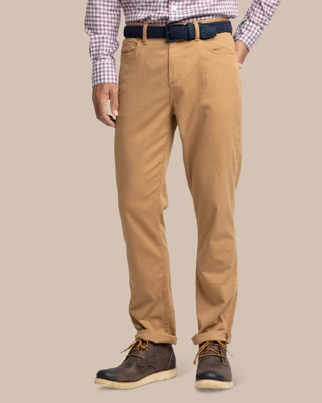 Loose Fit Linen Shorts for Hot Days-Sullivan Five Pocket Pant - Hazelnut Khaki