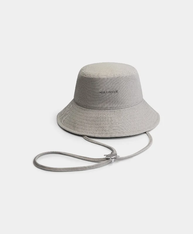 Eco-Friendly Straw Hat for Sustainable Fashion-Moonstruck Grey Niu Bucket Hat