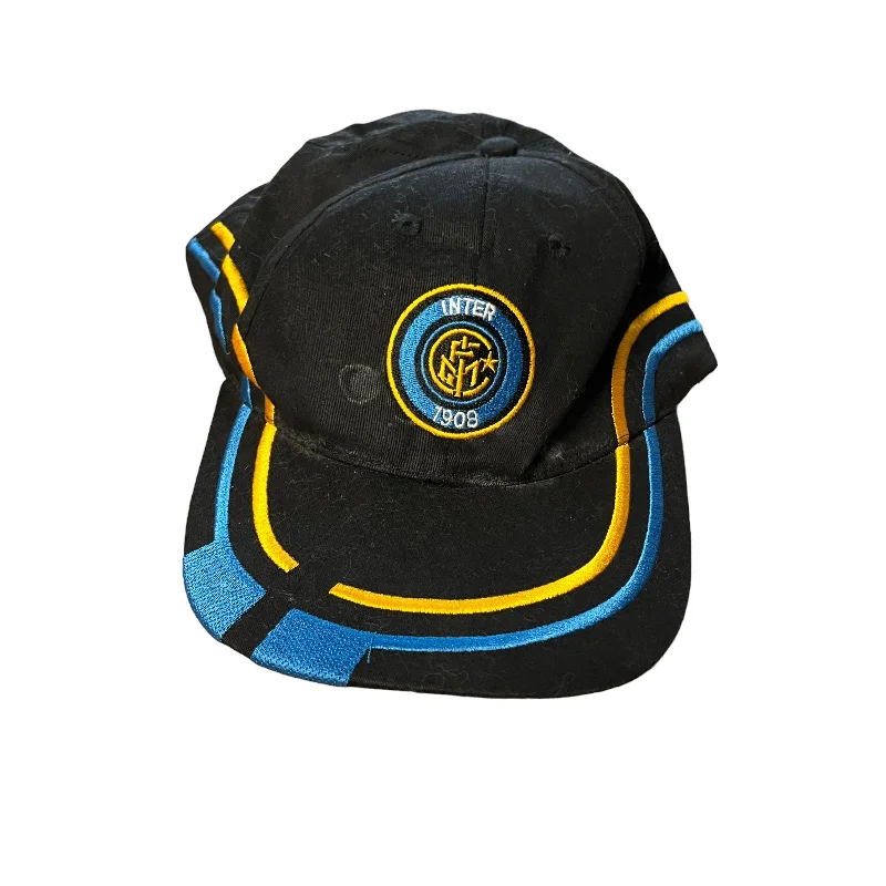 Stylish Newsboy Cap for Fashion-Forward Look-Vintage Black Inter Milan Football Cap