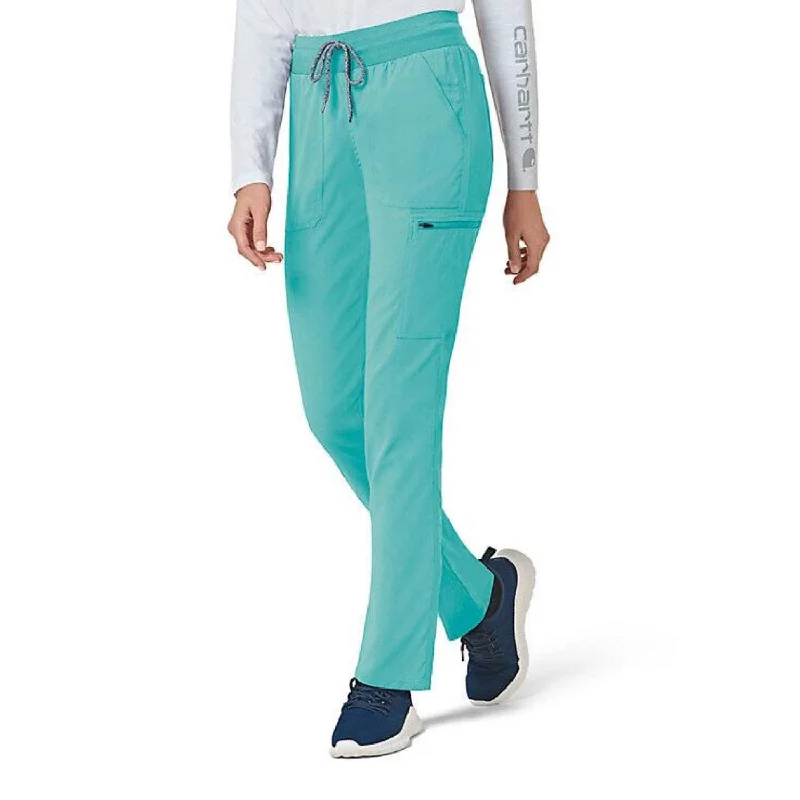 Comfy Pajama Pants for a Good Night’s Sleep-Carhartt Women's Rugged Flex® Slim Leg Scrub Pant_Aqua Sea