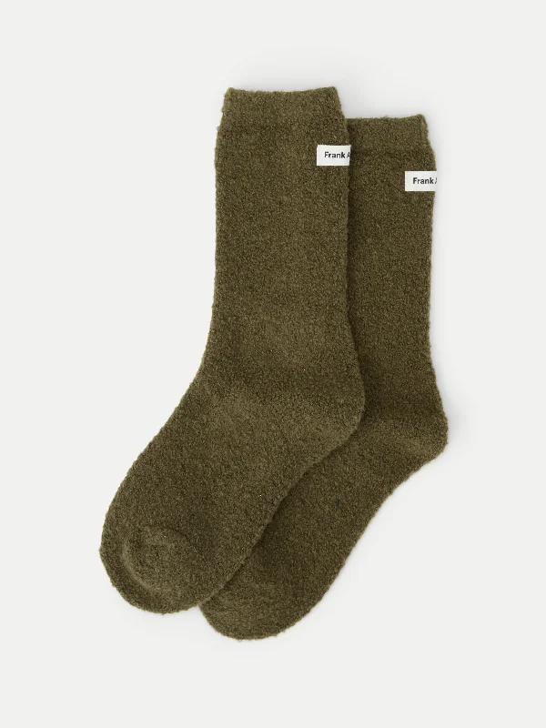 Fun Novelty Socks for Gifts and Humor-The Seawool® Socks in Dark Olive