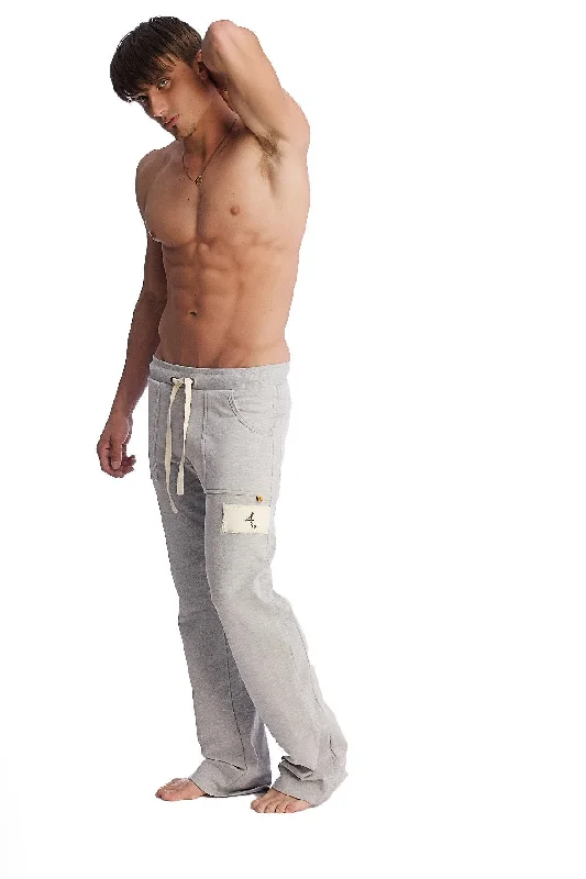 Tailored Wool Pants for Winter Wear-Edge Eco-Track & Yoga Sweat Pant (Heather Grey)