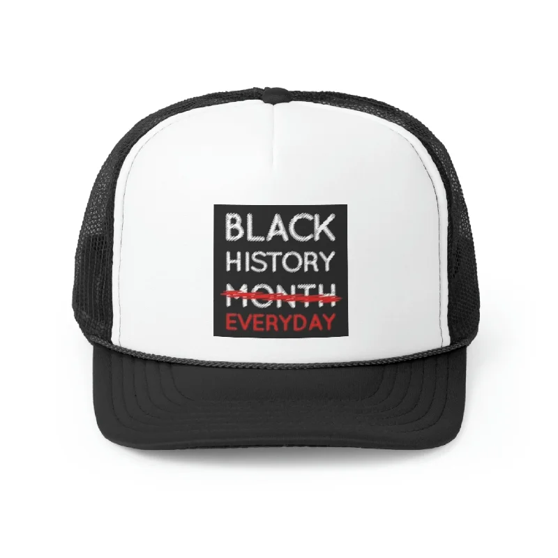 Fashionable Trilby Hat for Sophisticated Style-Black History Everyday Trucker Caps