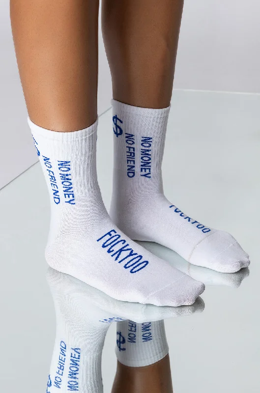 Stretchy Yoga Socks for Better Grip-NO MONEY NO FRIENDS SOCKS