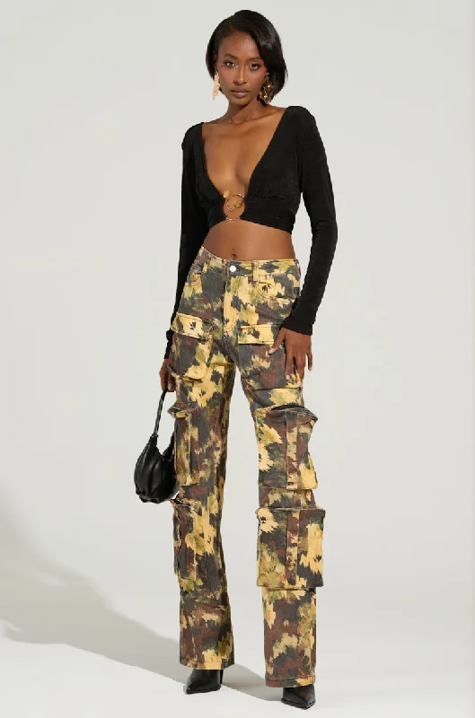 Versatile Chino Pants for Everyday Wear-FLYING HIGH CAMO PANT