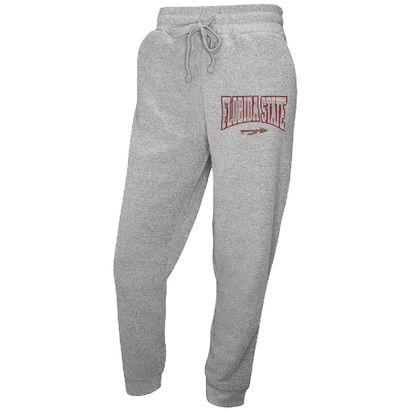 Classic Khaki Pants for Work and Play-Concept Sports Men's Florida State/Spear Logo Fleece Pant - Grey