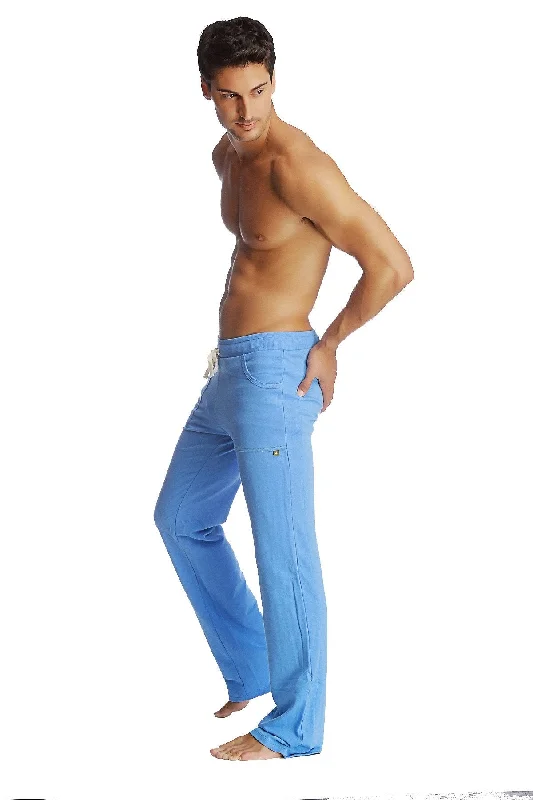 Soft Plush Sweatpants for Cozy Days-Eco-Track & Yoga Sweat Pant (Ice Blue)