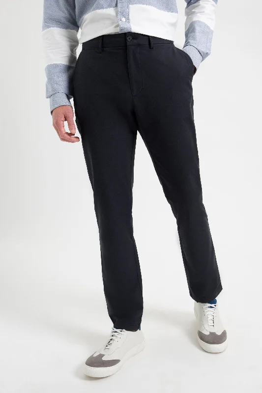 Classic White Pants for Summer Events-Everyday Slim Fit Chino Pant - Black