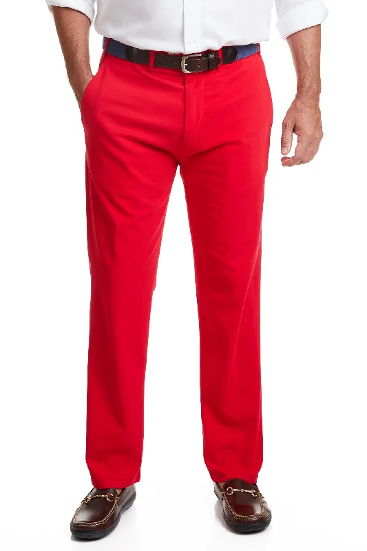 Loose Fit Linen Shorts for Hot Days-Harbor Pant Bright Red