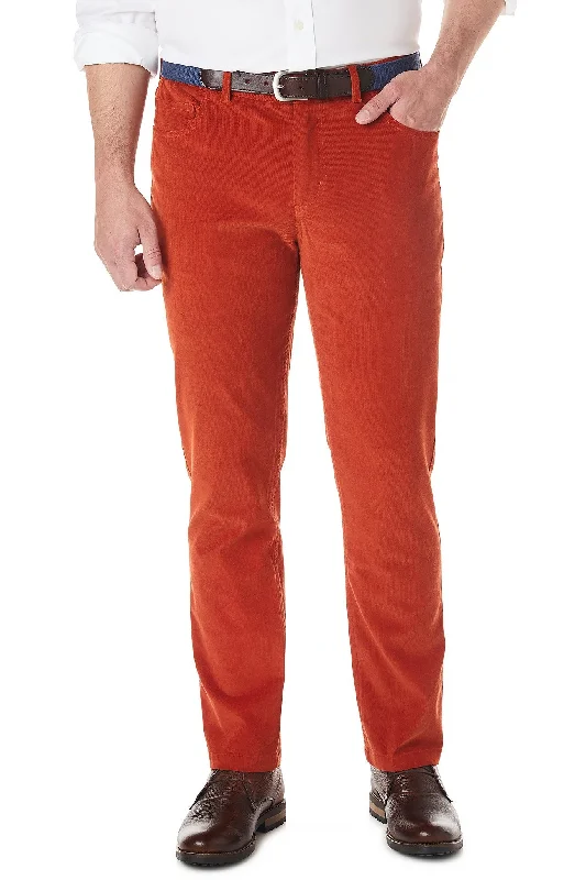 Slim-Fit Jeans for Contemporary Style-Wayfarer 5-Pocket Pant Stretch Corduroy Rust