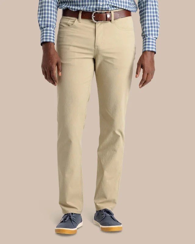 Cozy Fleece Joggers for Cold Weather-Intercoastal Performance Pant - Sandstone Khaki