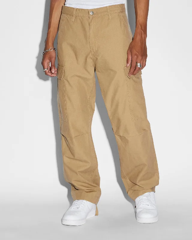 Stretchy Athletic Pants for Active Lifestyle-FUGITIVE CARGO PANT DARK TAN