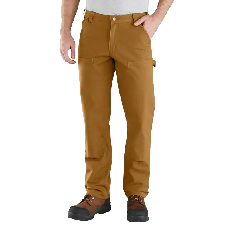 Comfortable Pajama Joggers for Relaxation-Men's Rugged Flex Duck Double-Front Utility Pant