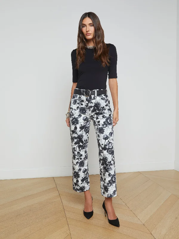 Stylish Cuffed Pants for Casual Elegance-June Cropped Stovepipe Pant