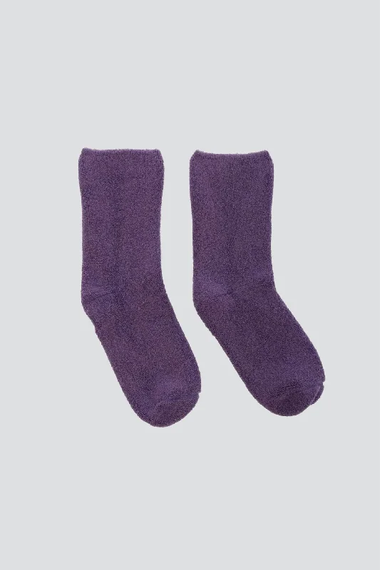 Patterned Ankle Socks for Trendy Looks-Yu purple Buckle Overankle Socks