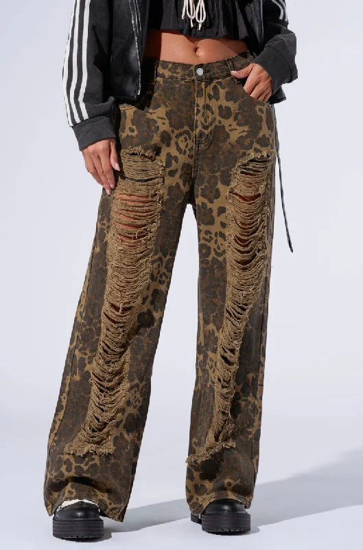 Stylish Tapered Pants for Modern Fashion-MIMI CHEETAH PANT