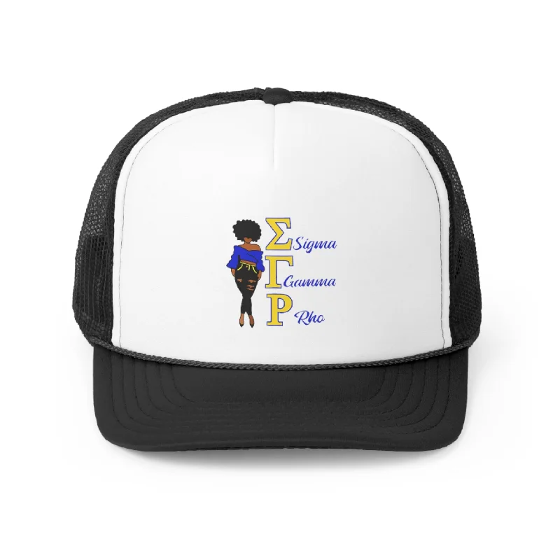 Colorful Pom-Pom Beanie for Cozy Winter Wear-Sigma Gamma Rho Trucker Caps