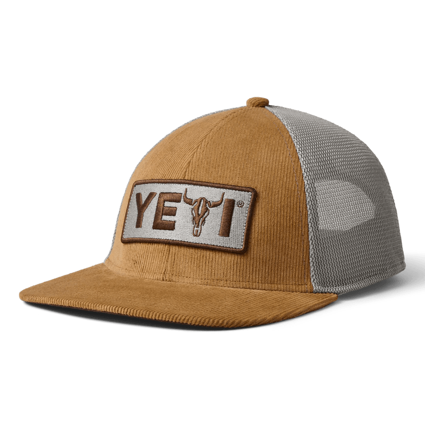 Practical Fishing Hat for Outdoor Fun-Steer Flat Brim Hat in Ochre