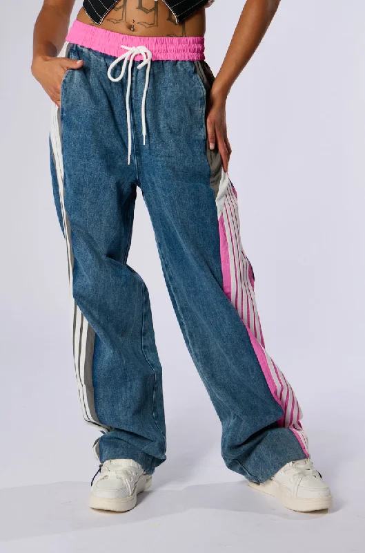 Trendy Harem Pants for Relaxed Look-ALONE AGAIN DENIM PANT