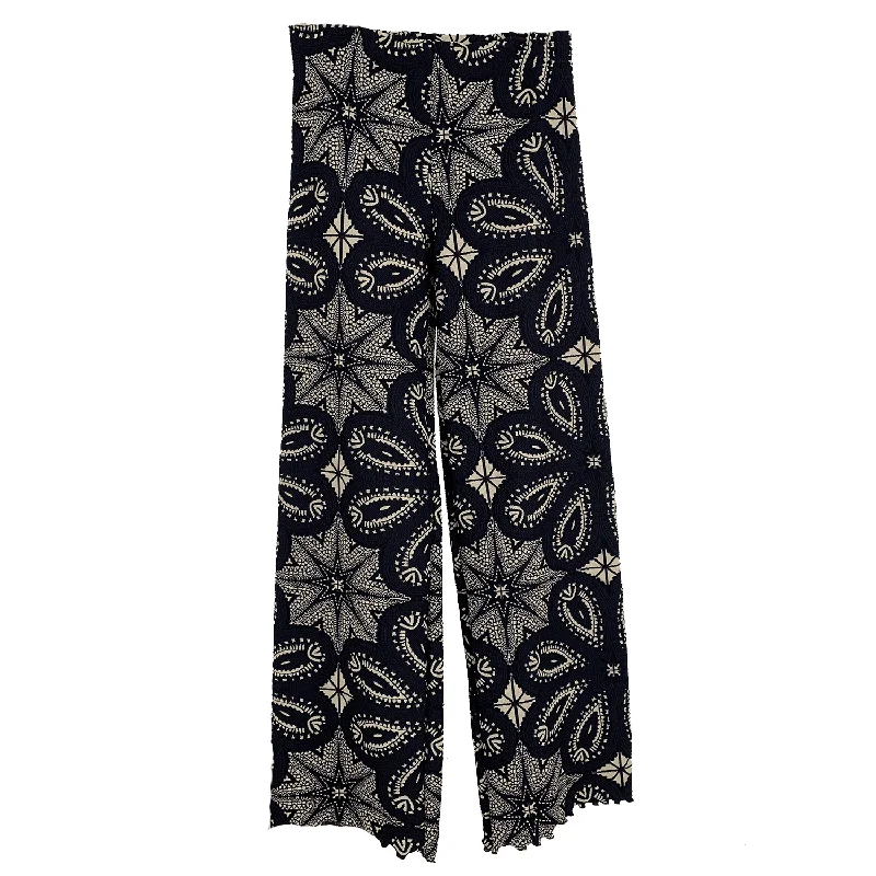 Simple Black Leggings for Everyday Wear-Black Cuba Jacquard Knit Energy Pant