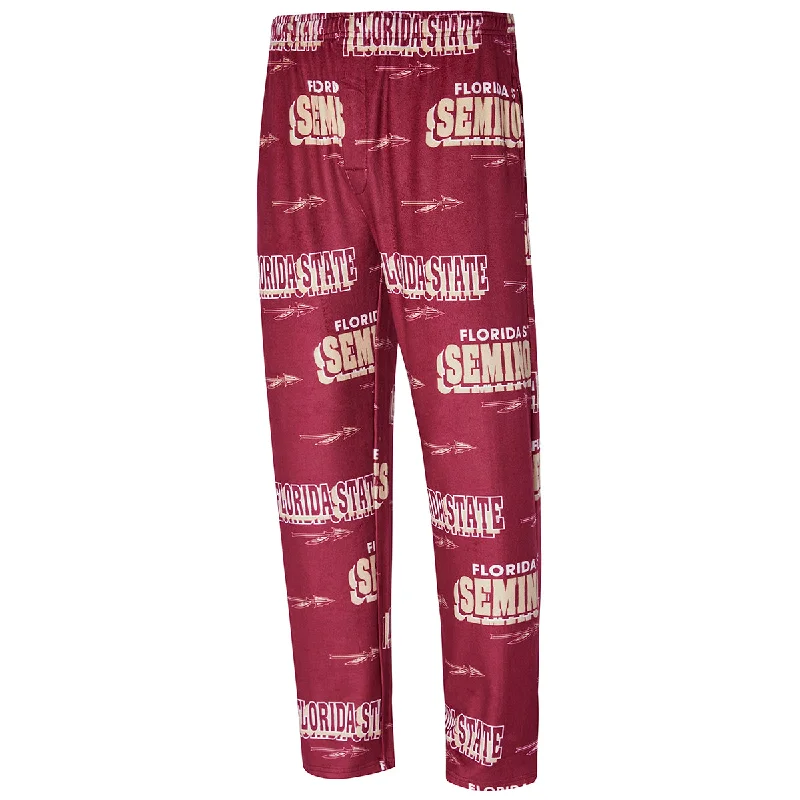 Comfortable Jogging Pants for Fitness-Concept Sports Men's Florida State Seminoles Spear Design Jersey Pant - Garnet