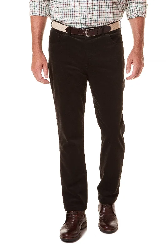 Stretchy Athletic Pants for Active Lifestyle-Wayfarer 5-Pocket Pant Corduroy Charcoal