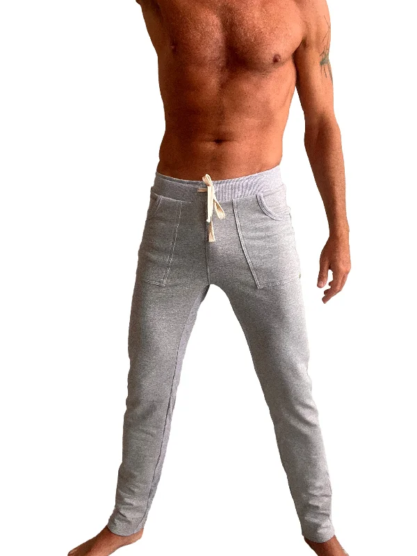 Classic White Jeans for Effortless Fashion-**Winter Collection** MID-Weight Luxury-Fleece Track & Lounge Sweat Pant (Heather Grey)