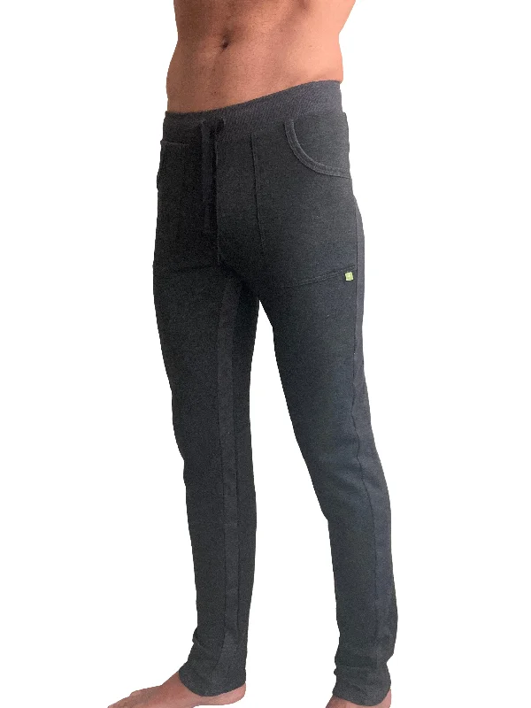 Comfortable Jogging Pants for Fitness-**Winter Collection** Mid-Weight LUXURY-Fleece Track & Lounge Sweat Pant (Charcoal)