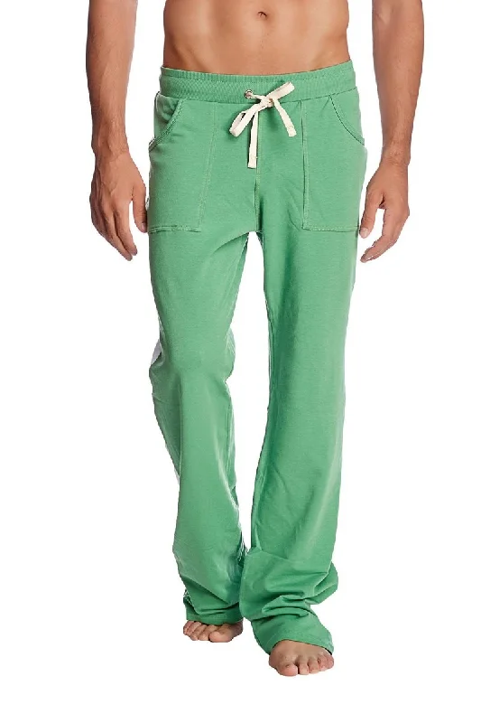 Stylish Pleated Pants for Formal Events-Eco-Track & Yoga Sweat Pant (Solid Bamboo Green)