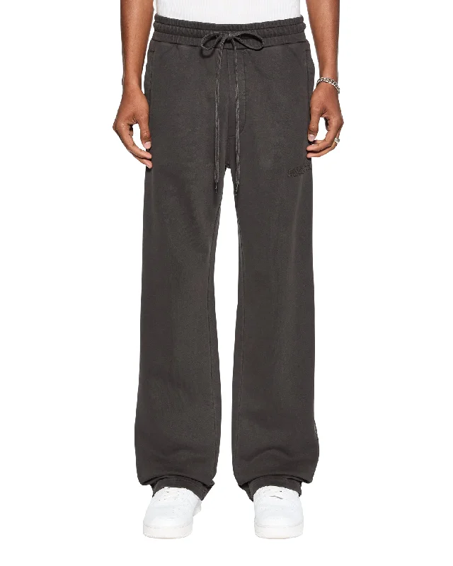 Stretchy High-Rise Pants for Comfortable Fit-INVERSED SYNTHESIS PANT FADED BLACK