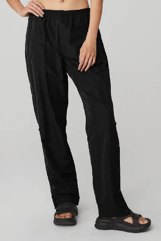 Relaxed Fit Sweatpants for Lazy Days-Legend Snap Pant - Black