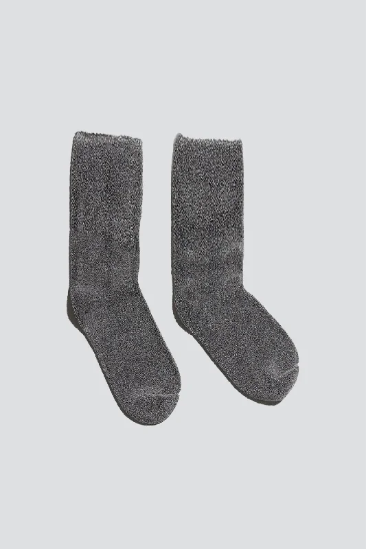 High-Performance Soccer Socks for the Field-Grey Melange Buckle Overankle Socks