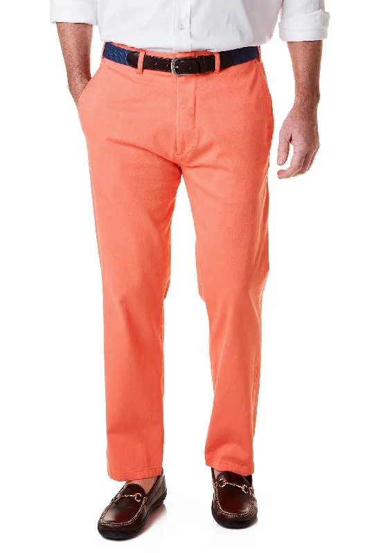 Loose Fit Linen Pants for Relaxed Look-Harbor Pant Stretch Twill Coral