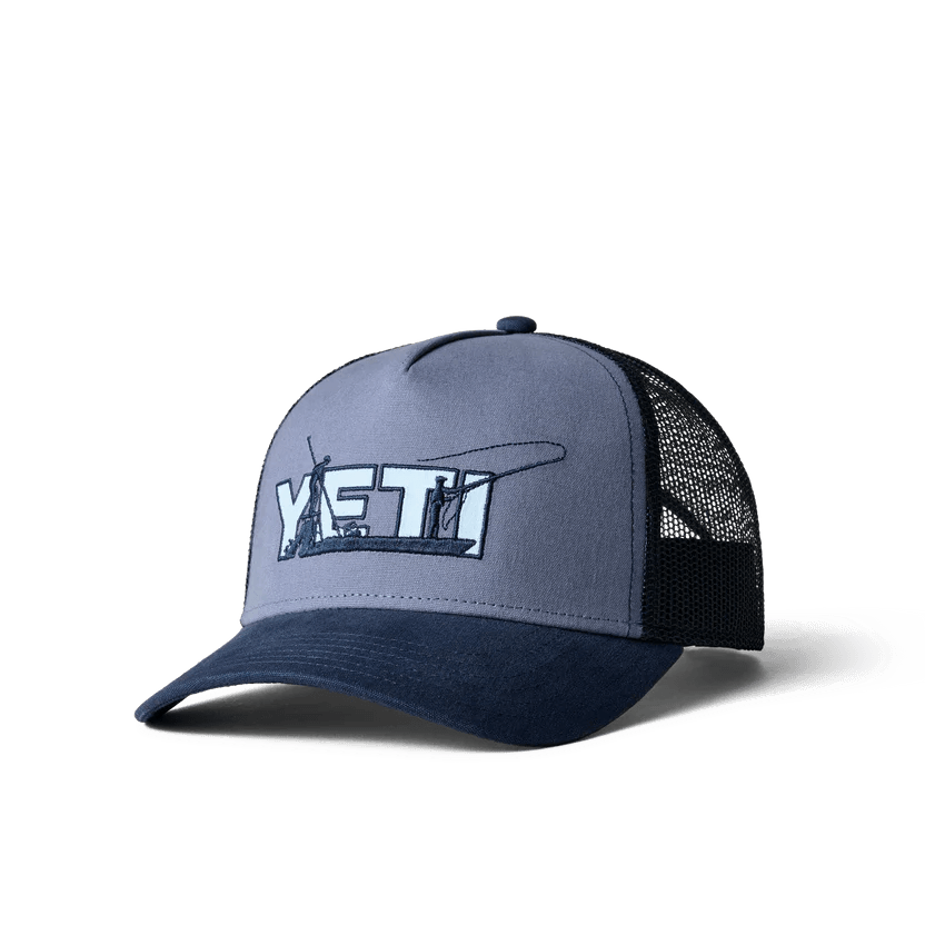 Sporty Running Hat for Fitness and Fun-Yeti Skiff Hat Offshore Dark Blue