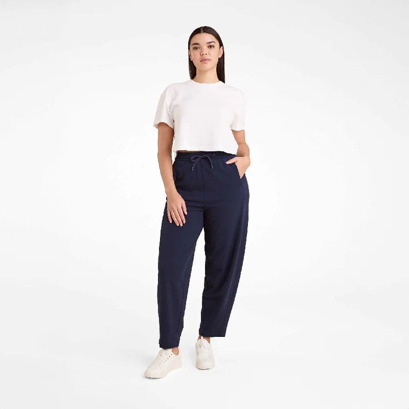 Athletic Running Pants for Active Days-CloudTech Boyfriend Pant | Navy