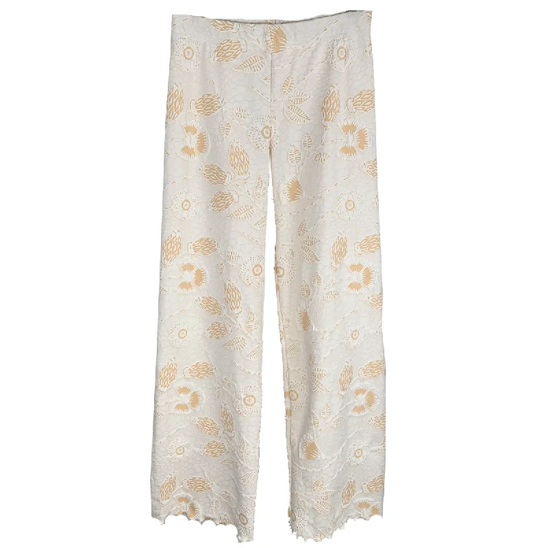 Functional Utility Pants for Outdoor Work-Off White Campanula Jacquard Knit Energy Pant