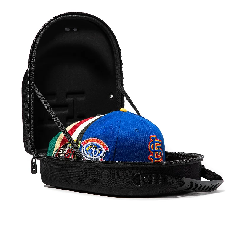 Classic Baseball Cap with Embroidered Logo-Hat Club 6 Hat Carrier Ballistic - Black