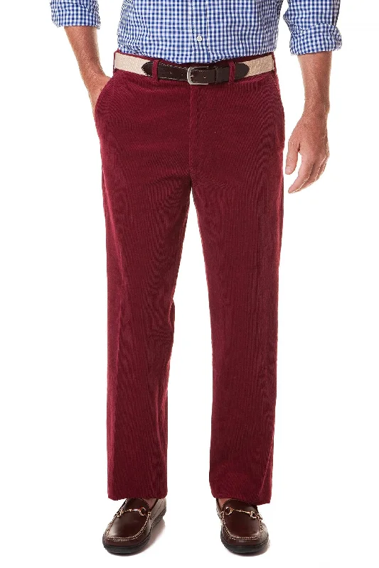 Classic Khaki Pants for Work and Play-Beachcomber Stretch Corduroy Pant Merlot