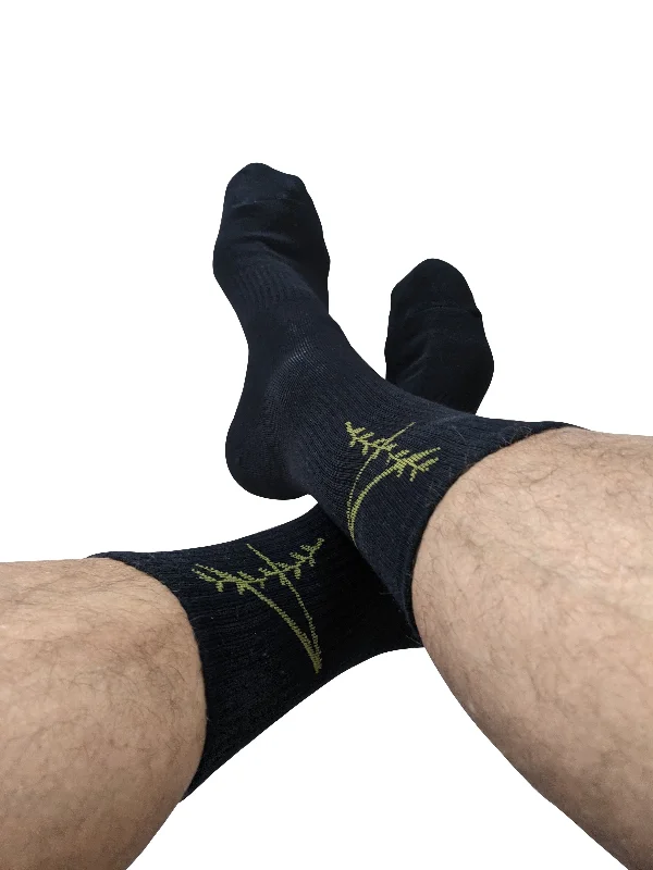 Compression Socks for Sports Recovery-"4" rth Black Sport Socks