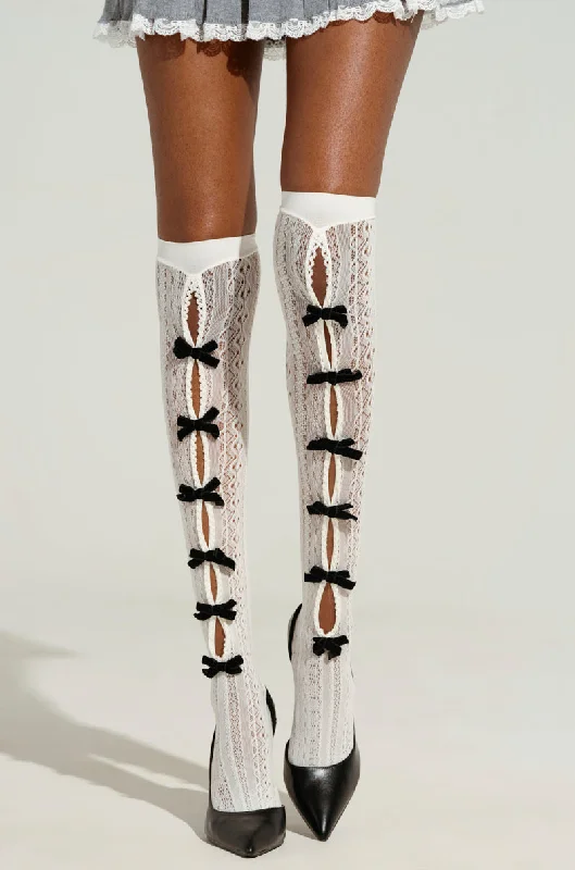 Trendy Knee-High Socks for Fashion Enthusiasts-HERE FOR THE VIBES SOCKS