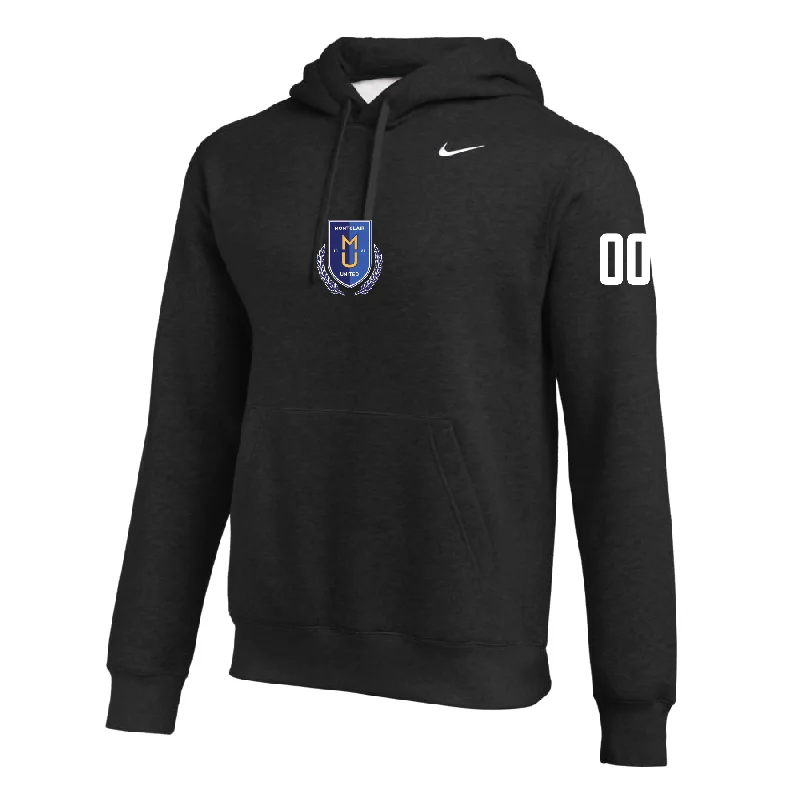 Lightweight Hoodie with Mesh Lining for Ventilation-Montclair United Match Fit (Patch) Nike Club Hoodie Black