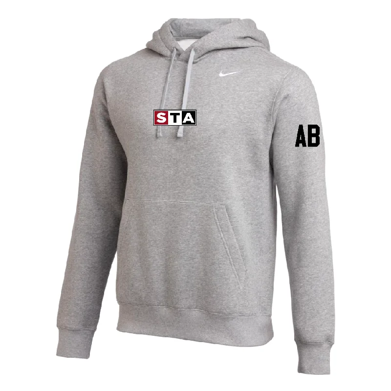 Relaxed-Fit Hoodie for Easygoing Style-STA Morris United (Patch) Nike Club Hoodie Grey