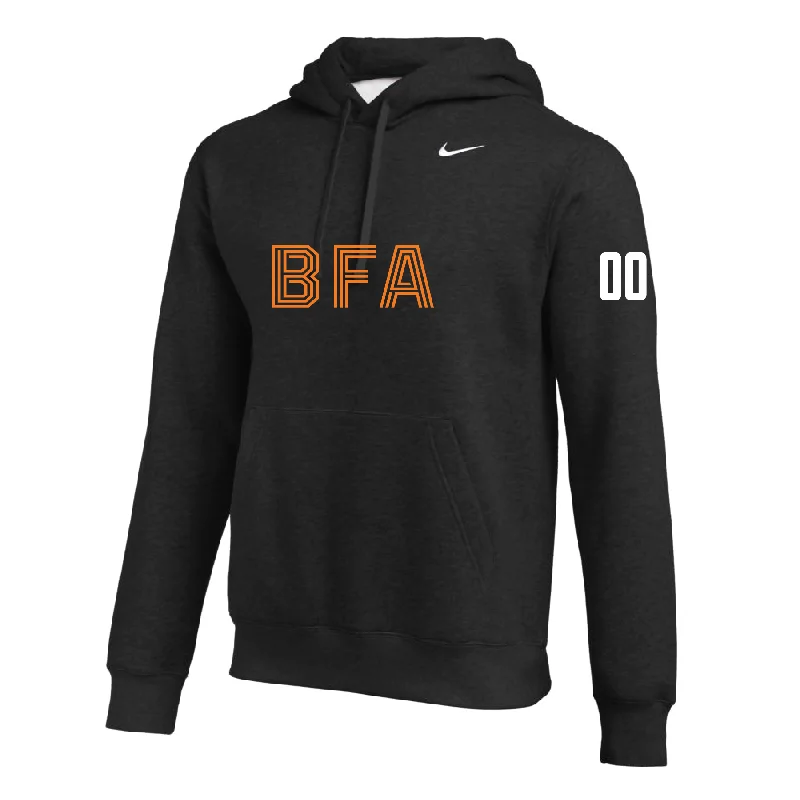 Trendy Pullover Hoodie for Street Fashion-BFA (Name) Nike Club Hoodie Black