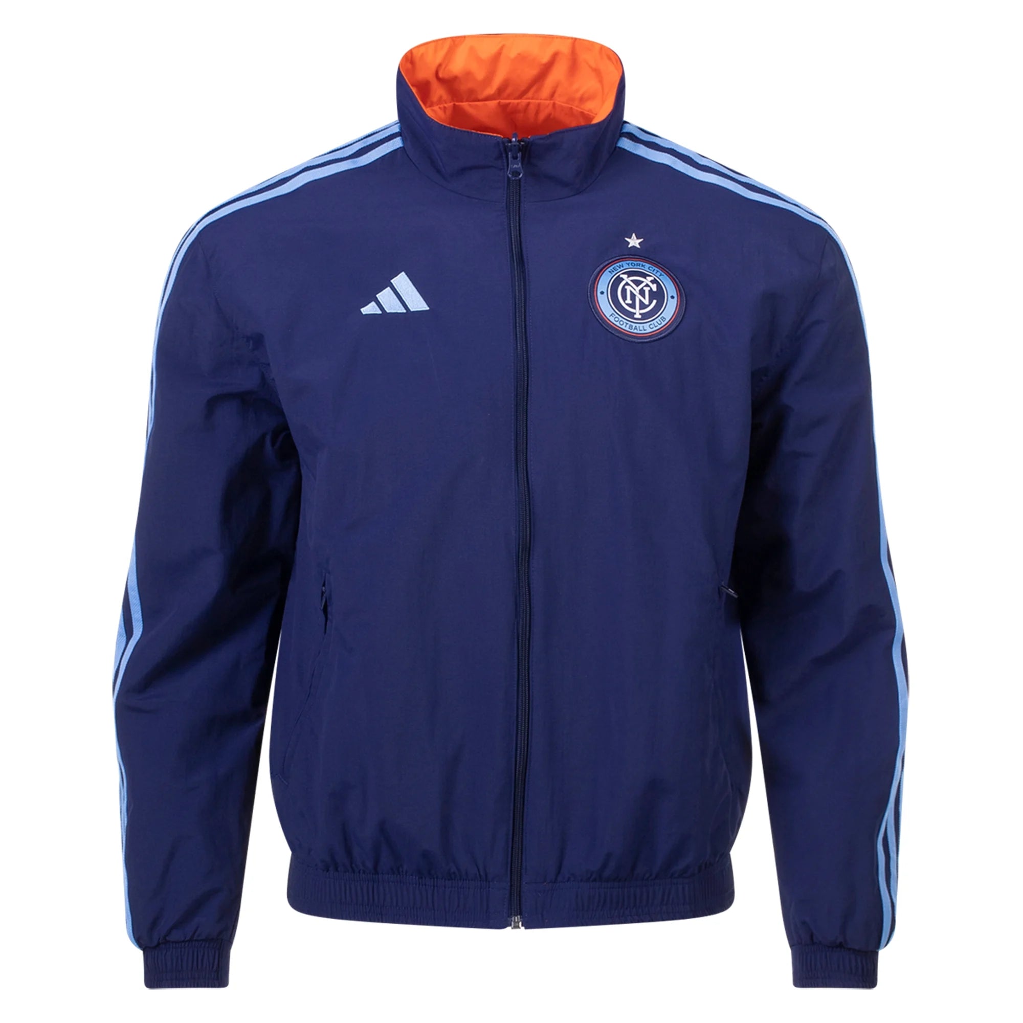 Stylish Green Army Jacket for Everyday Wear-adidas New York City FC Anthem Jacket 2023