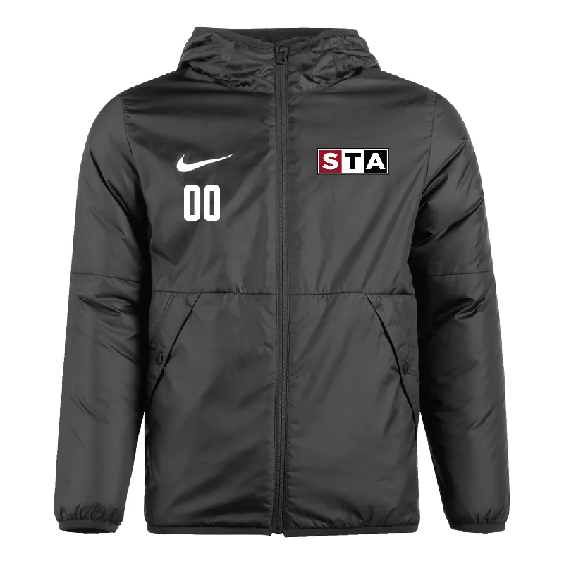 Soft Suede Jacket for Casual Chic Style-STA Boys ECNL Nike Park 20 Repel Winter Jacket Black