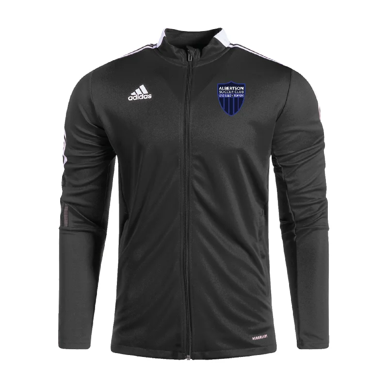 Trendy Sherpa Fleece Jacket for Cold Weather-Albertson Coaches adidas Tiro 21 Training Jacket Black